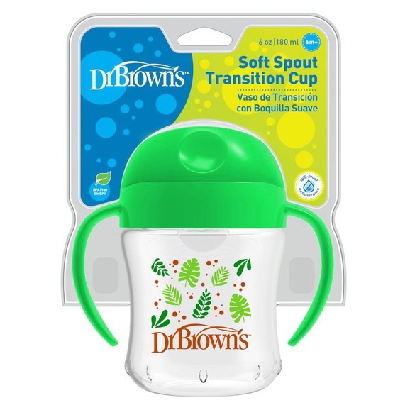 Dr. Brown\'s Soft Spout Transition Cup TC 61001 6m+, 1 Τεμάχιο - Πράσινο Dr. Brown\'s Soft Spout Transition Cup TC 61001 6m+, 1 Τεμάχιο - Πράσινο