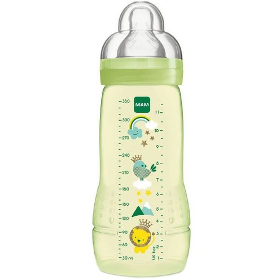 Mam Easy Active Baby Bottle Fairy Tale 4m+ Κωδ 361S 330ml - Πράσινο