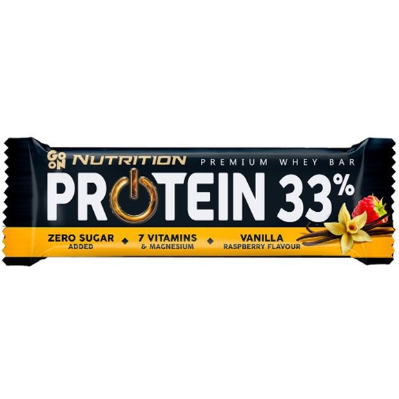 Δώρο Go On Nutrition Premium Whey Protein 33% Bar Μπάρα Πρωτεΐνης με Γεύση Βανίλια & Βατόμουρο 50g Δώρο Go On Nutrition Premium Whey Protein 33% Bar Μπάρα Πρωτεΐνης με Γεύση Βανίλια & Βατόμουρο 50g