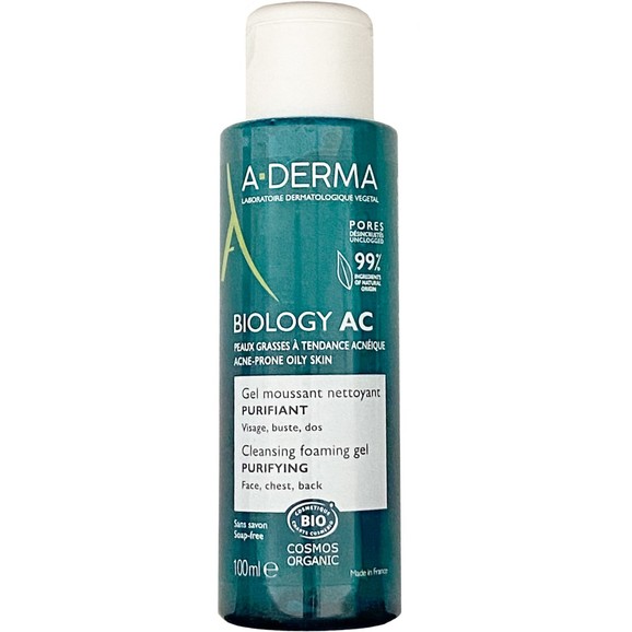 Δώρο A-Derma Biology-AC Cleansing Foaming Gel Καθαρισμού Κατάλληλο για Λιπαρές Επιδερμίδες με Τάση Ακμής 100ml