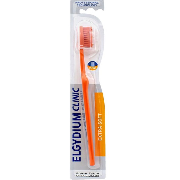 Elgydium Clinic Extra-Soft 15/100 Toothbrush 1 Τεμάχιο - Πορτοκαλί Elgydium Clinic Extra-Soft 15/100 Toothbrush 1 Τεμάχιο - Πορτοκαλί