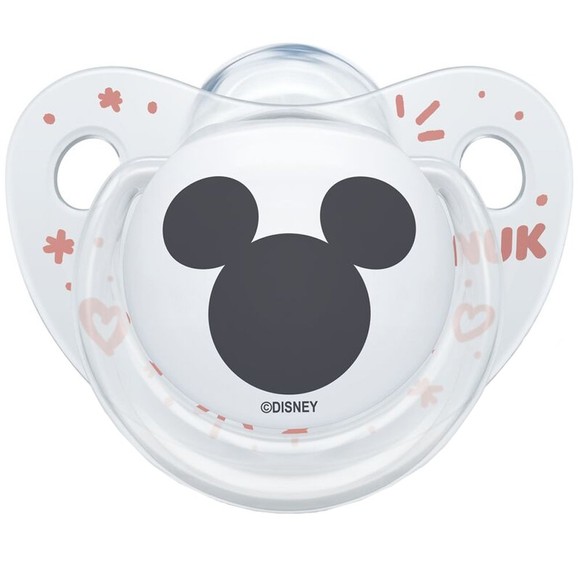 Nuk Trendline Disney Mickey Silicone 0-6 Μηνών 1 Τεμάχιο - Διάφανο