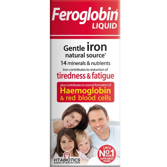 Δώρο Vitabiotics Feroglobin Liquid Gentle Iron 200ml Δώρο Vitabiotics Feroglobin Liquid Gentle Iron 200ml