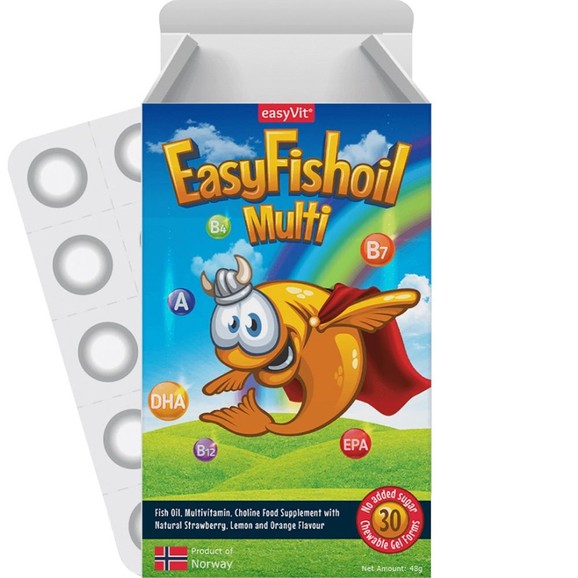 Δώρο EasyVit EasyFishoil Multi 30 Ζελεδάκια