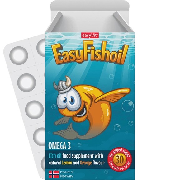 Δώρο EasyVit EasyFishoil Omega 3 with Vitamin D 30 Ζελεδάκια