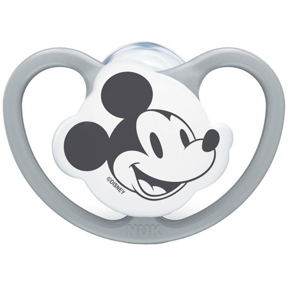 Nuk Space Disney Baby Silicone Soother 0-6m 1 Τεμάχιο, Κωδ. 10.571.582 - Grey