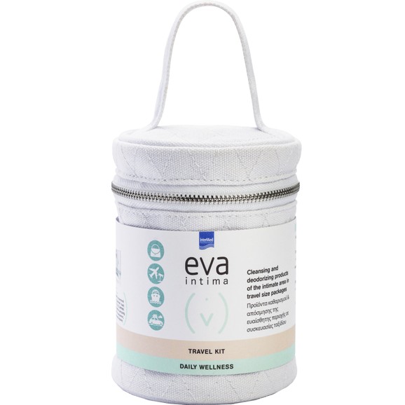Δώρο Eva Intima Daily Wellness Travel Kit 10 Pocket Size Towelettes, Foaming Wash 50ml & Original pH3.5 60ml Δώρο Eva Intima Daily Wellness Travel Kit 10 Pocket Size Towelettes, Foaming Wash 50ml & Original pH3.5 60ml