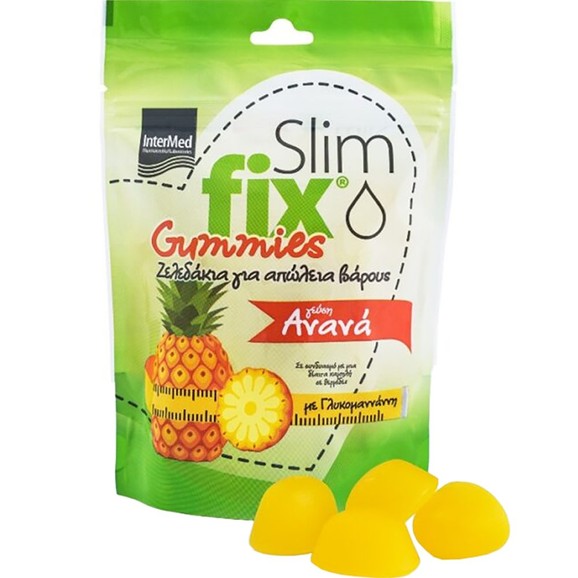 Δώρο Intermed Slim Fix Gummies Ζελεδάκια για Απώλεια Βάρους με Γεύση Ανανά 42 Ζελεδάκια Δώρο Intermed Slim Fix Gummies Ζελεδάκια για Απώλεια Βάρους με Γεύση Ανανά 42 Ζελεδάκια