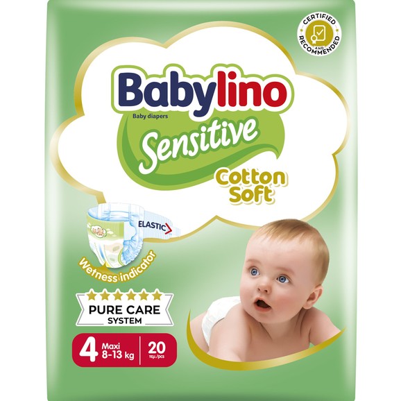 Δώρο Babylino Sensitive Carry Pack Maxi Νο4 (7-18kg) 20 Πάνες