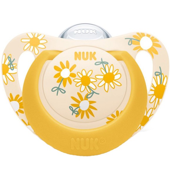 Nuk Star Silicone Soother 6-18m 1 Τεμάχιο - Κίτρινο