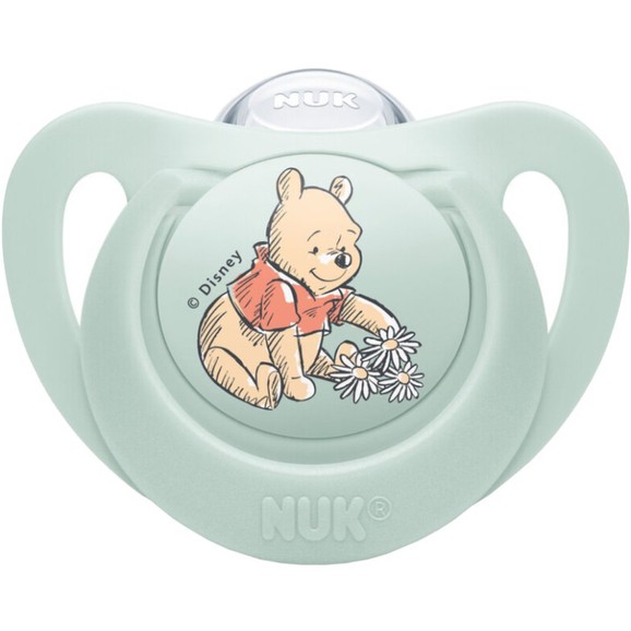 Nuk Star Disney Baby Winnie the Pooh Silicone Soother 0-6m 1 Τεμάχιο - Φυστικί