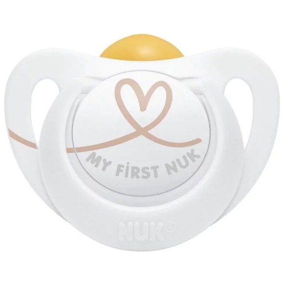 Nuk Star Latex Soother 0-6m 1 Τεμάχιο - Άσπρο