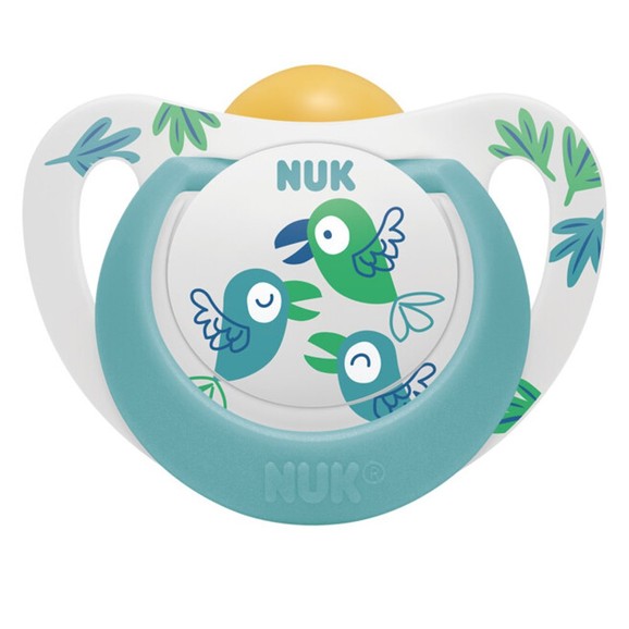 Nuk Star Latex Soother 6-18m, 1 Τεμάχιο - Πράσινο