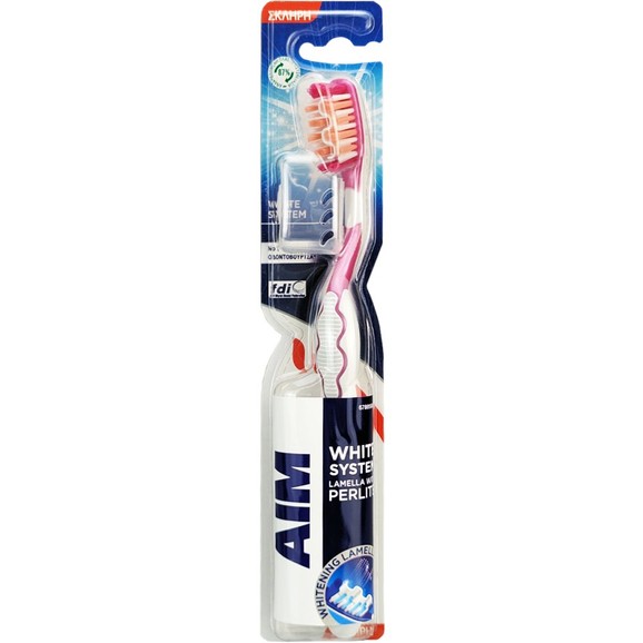 Aim White Now Carbon+Correct Toothbrush 1 Τεμάχιο - Ροζ