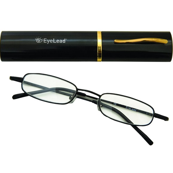 Eyelead Pocket Γυαλιά Διαβάσματος Τσέπης Μαύρα με Μεταλλικό Σκελετό & Θήκη 1 Τεμάχιο