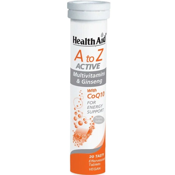 Δώρο Health Aid A to Z Active Multivitamins & Ginseng Tutti-Fruti 20 Effer.tabs Δώρο Health Aid A to Z Active Multivitamins & Ginseng Tutti-Fruti 20 Effer.tabs
