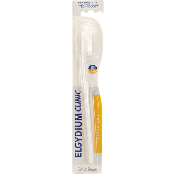 Elgydium Clinic Extra-Soft 15/100 Toothbrush 1 Τεμάχιο - Άσπρο