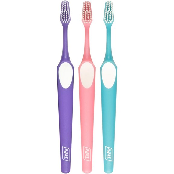 Tepe Supreme Soft Toothbrush 3 Τεμάχια - Μωβ / Ροζ / Γαλάζιο Tepe Supreme Soft Toothbrush 3 Τεμάχια - Μωβ / Ροζ / Γαλάζιο