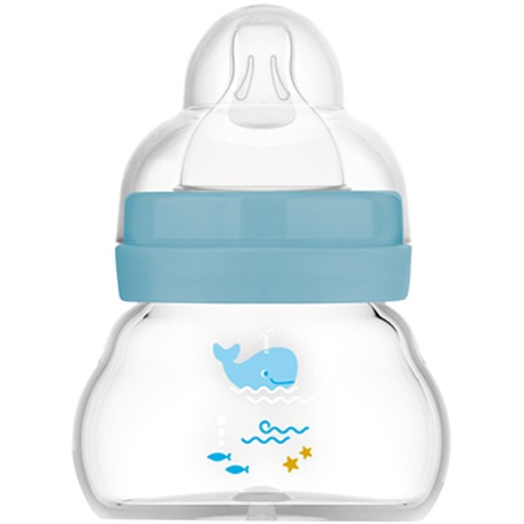Mam Feel Good Premium Glass Baby Bottle 0m Κωδ 380SBc, 90ml - Μπλε
