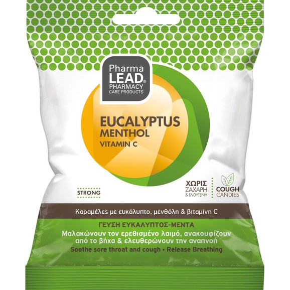 Δώρο Pharmalead Eucalyptus, Menthol & Vitamin C Strong Sore Throat & Cough Candies 40g Δώρο Pharmalead Eucalyptus, Menthol & Vitamin C Strong Sore Throat & Cough Candies 40g