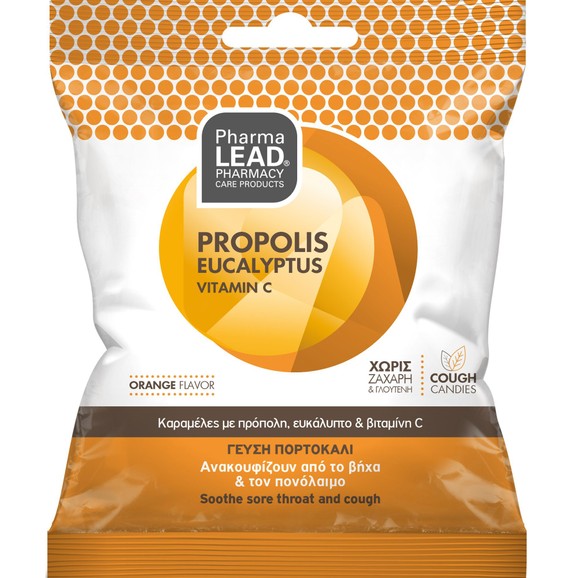 Δώρο Pharmalead Propolis, Eucalyptus & Vitamin C Sore Throat & Cough Candies 40g Δώρο Pharmalead Propolis, Eucalyptus & Vitamin C Sore Throat & Cough Candies 40g
