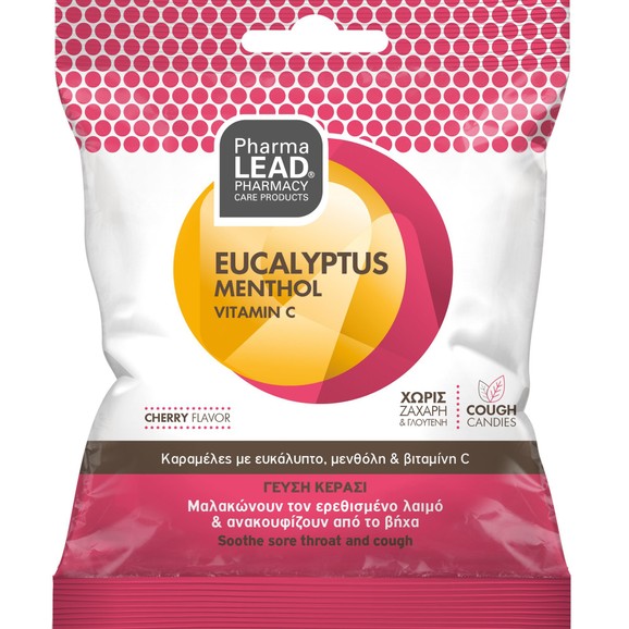 Δώρο Pharmalead Eucalyptus, Menthol & Vitamin C Sore Throat & Cough Candies 40g Δώρο Pharmalead Eucalyptus, Menthol & Vitamin C Sore Throat & Cough Candies 40g