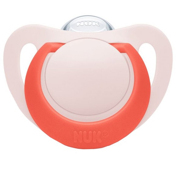 Nuk Star Silicone Soothre 18-36m, 1 Τεμάχιο - Κόκκινο