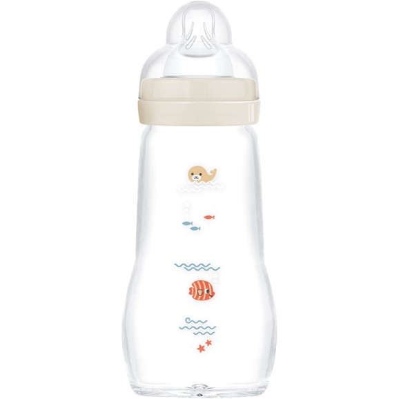 Mam Feel Good Premium Glass Bottle 2m+, Κωδ 375SU, 260ml - Κρεμ