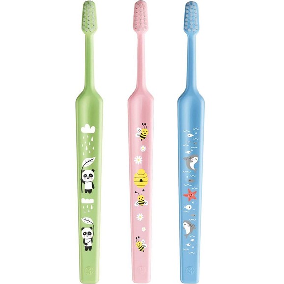 TePe Mini Extra Soft 0-6 Years Toothbrush 3 Τεμάχια - Λαχανί / Ροζ / Γαλάζιο TePe Mini Extra Soft 0-6 Years Toothbrush 3 Τεμάχια - Λαχανί / Ροζ / Γαλάζιο