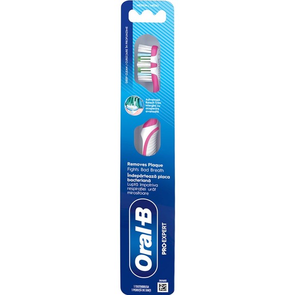 Oral-B Pro Expert Deep Clean Medium Toothbrush 1 Τεμάχιο - Ροζ Oral-B Pro Expert Deep Clean Medium Toothbrush 1 Τεμάχιο - Ροζ