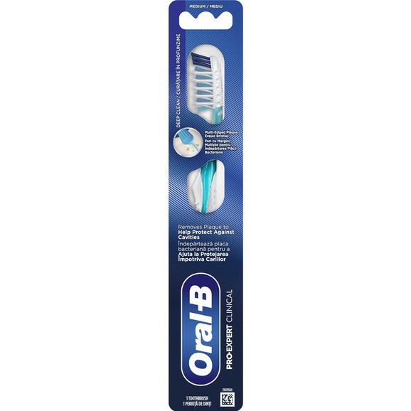 Oral-B Pro Expert Clinical Medium Toothbrush 1 Τεμάχιο - Γαλάζιο Oral-B Pro Expert Clinical Medium Toothbrush 1 Τεμάχιο - Γαλάζιο