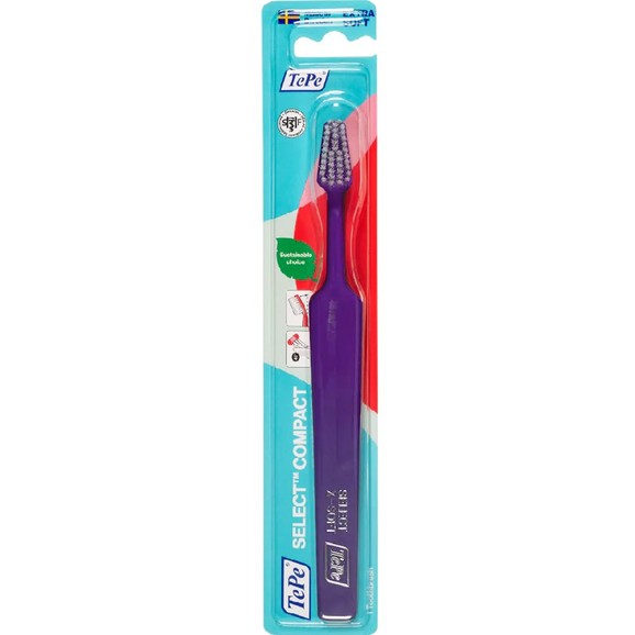 TePe Select Compact Extra Soft Toothbrush 1 Τεμάχιο - Μωβ TePe Select Compact Extra Soft Toothbrush 1 Τεμάχιο - Μωβ