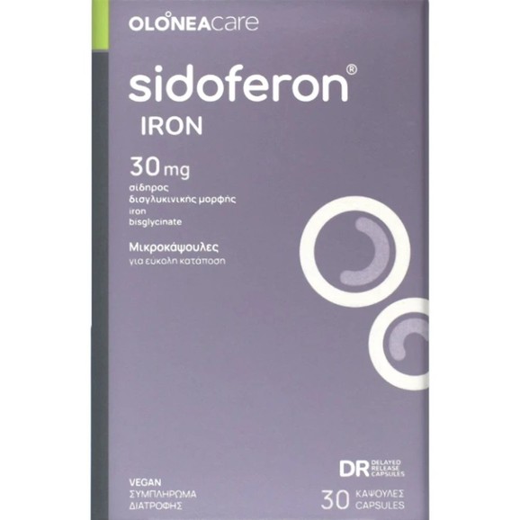 Δώρο Olonea Sidoferon Iron 30mg, 30caps