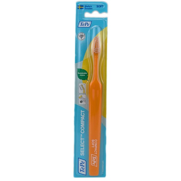 TePe Select Compact Soft Toothbrush 1 Τεμάχιο - Πορτοκαλί