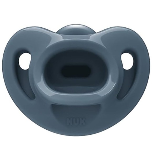 Nuk Sensitive Silicone Soother Soft 0-6m 1 Τεμάχιο - Ανθρακί