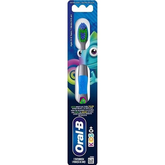 Oral-B Kids Pascal 0-6 Years Extra Soft Toothbrush 1 Τεμάχιο - Μπλε 2
