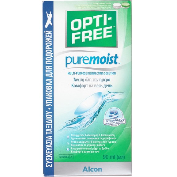 Alcon Opti-Free Puremoist Multipurpose Disinfecting Solution 90ml Alcon Opti-Free Puremoist Multipurpose Disinfecting Solution 90ml