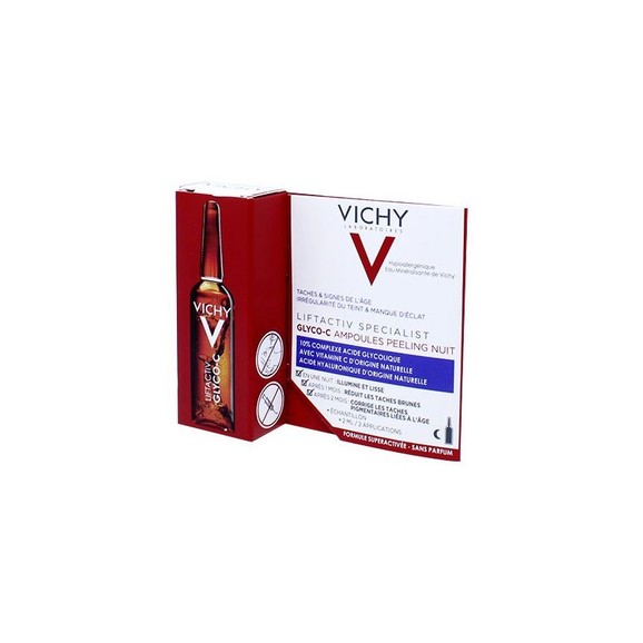 Δώρο Vichy Liftactiv Specialist Glyco-C Night Pell Σύμπλοκο Γλυκολικού Οξέος με Βιταμίνη C & Υαλουρονικό Οξύ 2ml