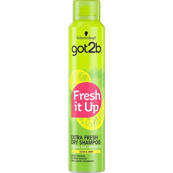 Schwarzkopf Got2b Dry Shampoo Instant Refresh Extra Fresh Ξηρό Σαμπουάν για Καθαρισμό, Άμεσο Φρεσκάρισμα & Φρεσκάδα 200ml