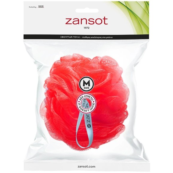 Zansot Mesh Sponge Medium 1 Τεμάχιο - Κόκκινο