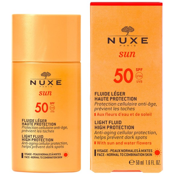 Nuxe Sun Light Fluid Face Anti Aging Cellular Protection Spf50, 50ml Nuxe Sun Light Fluid Face Anti Aging Cellular Protection Spf50, 50ml