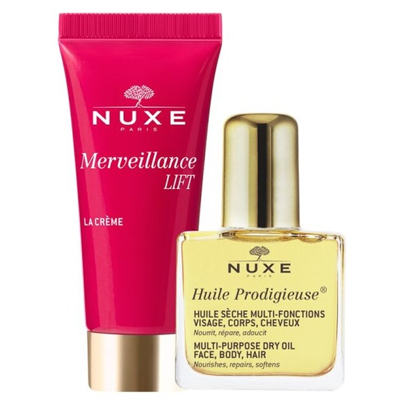 Δώρο Nuxe Merveillance Lift Firming Powdery Cream Αντιρυτιδική Κρέμα Προσώπου 15ml & Huile Prodigieuse Ξηρό Λάδι Ενυδάτωσης & Λάμψης 10ml