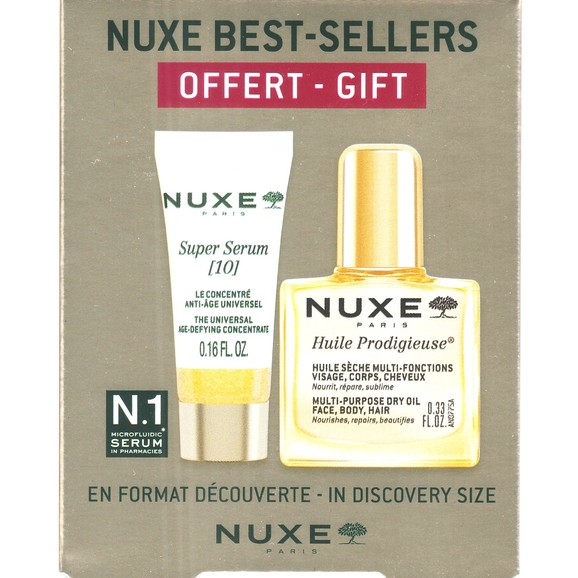 Δώρο Nuxe Super Serum 10, 5ml & Huile Prodigieuse 10ml Δώρο Nuxe Super Serum 10, 5ml & Huile Prodigieuse 10ml