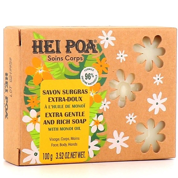 Hei Poa Extra Gentle & Rich Soap with Monoi Oil 100gr