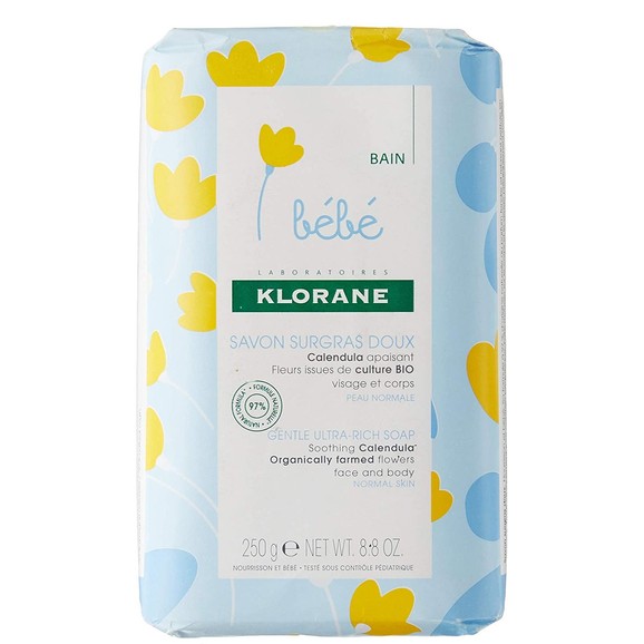 Klorane Bebe Gentle Ultra Rich Soap with Organic Calendula 250gr Klorane Bebe Gentle Ultra Rich Soap with Organic Calendula 250gr