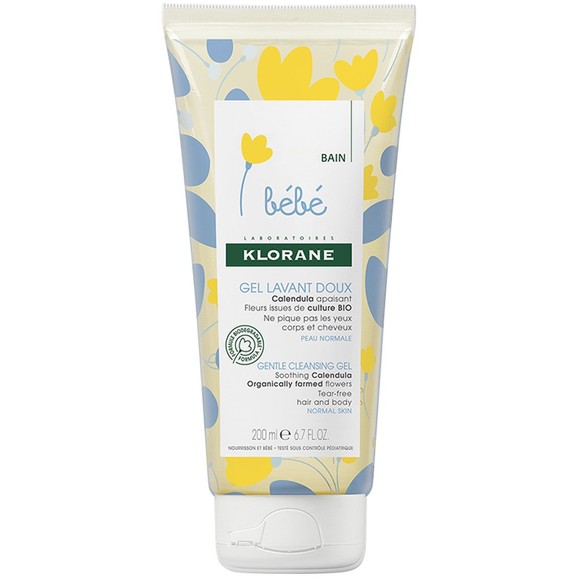 Klorane Bebe Gentle Cleansing Hair & Body Gel 200ml Klorane Bebe Gentle Cleansing Hair & Body Gel 200ml
