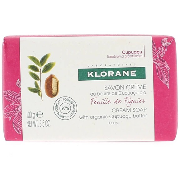 Klorane Nourishing Body Cream Soap with Organic Cupuacu Butter & Fig Leaf Κρεμώδες Σαπούνι με Εκχύλισμα Φύλλου Συκιάς 100gr