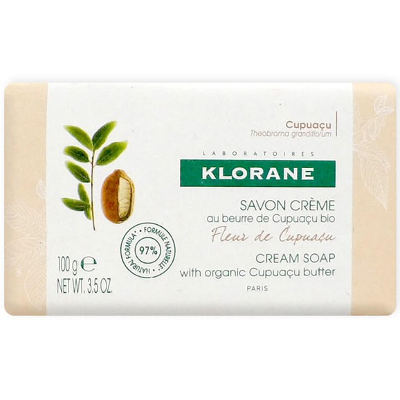 Klorane Nourishing Body Cream Soap with Organic Cupuacu Butter & Cupuacu Flower Κρεμώδες Σαπούνι με Άρωμα Άνθος Cupuacu 100ml