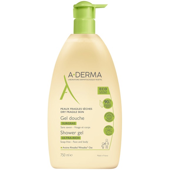 A-Derma Ultra Rich Shower Gel for Dry & Fragile Skin 750ml