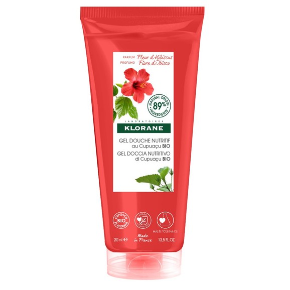 Klorane Nourishing Shower Gel With Organic Cupuacu Butter With Hibiscus Flower 200ml